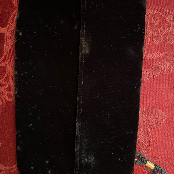 VINTAGE Velvet and Silk Clutch with 3 pouches & Perfume bottle - Picture 2 of 6
